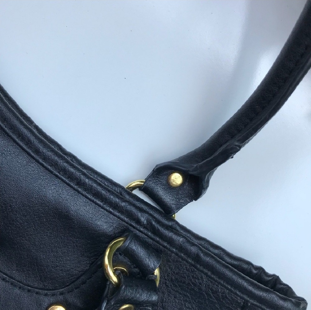 ๐ฅ๐Tory Burch Hobo Black Leather Purse๐๐ฅ - Picture 5 of 7